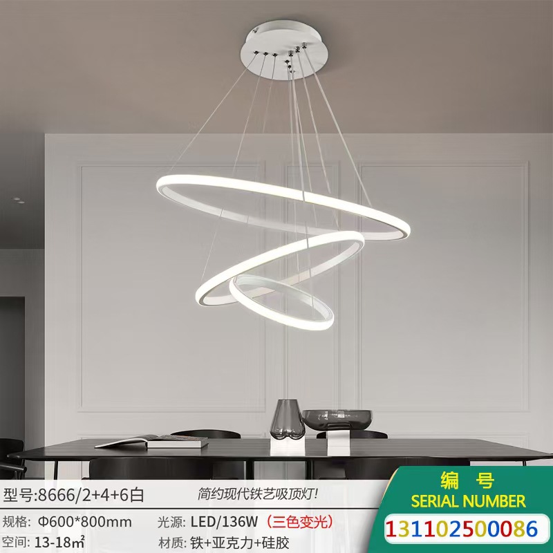 2024 lámpara de aluminio del restaurante barra larga moderna simple lujosa mesa de comedor isla lámpara de escritorio de la recepción de bar una lámpara