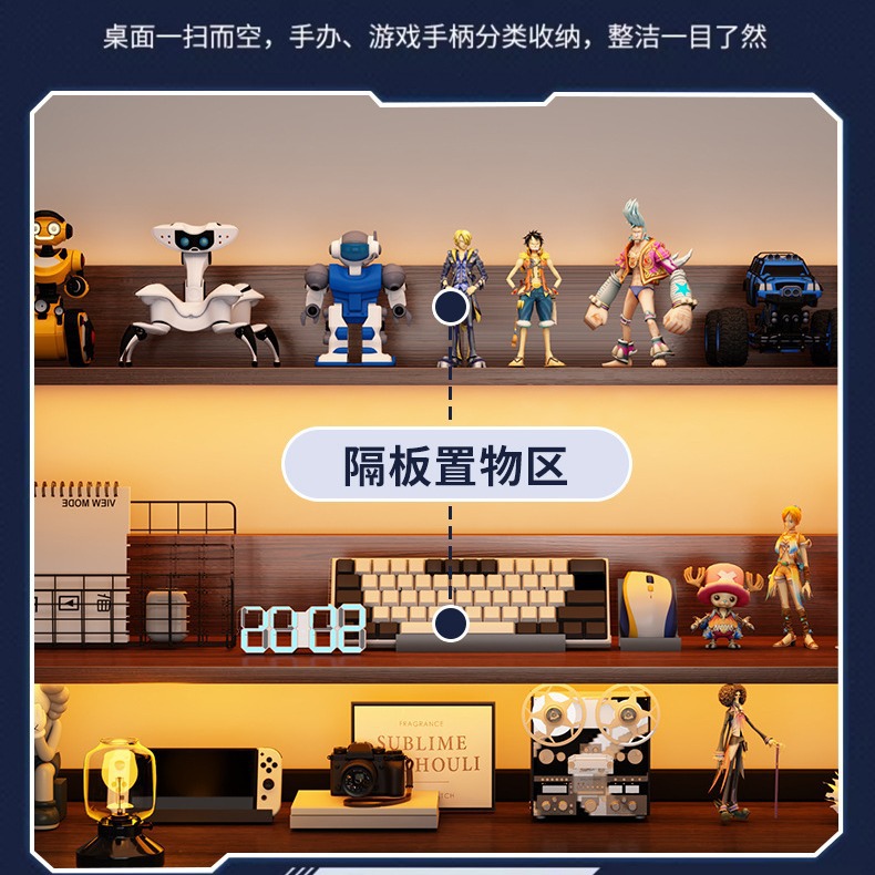 Rack de almacenamiento de escritorio artefacto multi-capa de estantería estudiante de escritorio estante de almacenamiento de oficina estantería pequeño soporte de exhibición