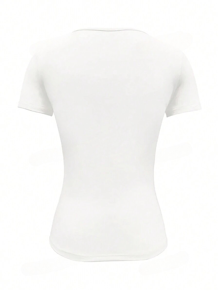2024 Hot-Selling European And American Style Slim Fit Round Neck Short Sleeve T-Shirt Cross-Border Trade_ecoleips.com