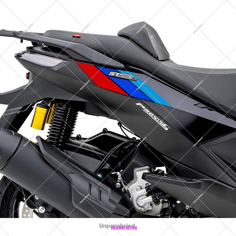 Adecuado para 25 Promise SR250GT Carrocería Impresión Decoración impermeable Pegatina Pegatina Modificación Accesorios