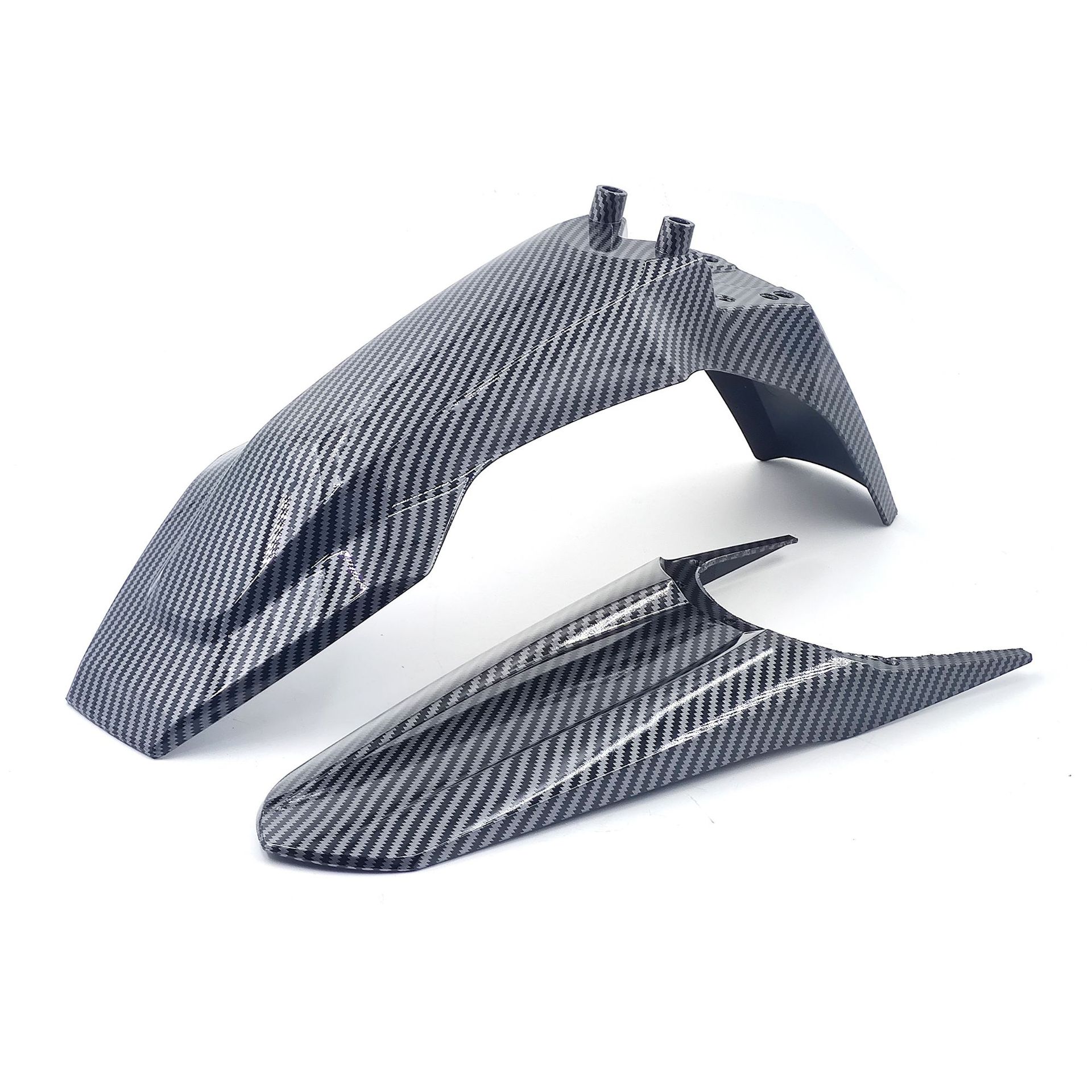 Adaptable a KUGOO Tuttio para motocicleta todoterreno guardabarros de agua delantero y trasero guardabarros de fibra de carbono modificados accesorios de motocicleta eléctrica