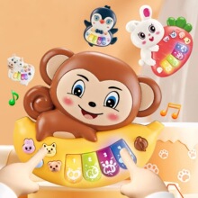 跨境热卖儿童卡通电子琴乐器0-3益智早教玩具婴幼儿宝宝动物钢琴