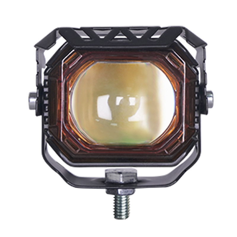 lámpara eléctrica super brillante led faro de motocicleta lente externa luz tangente luz fuerte noche paseo lejos y cerca faro