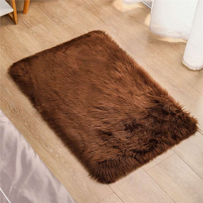 Nordicins sala de estar alfombra dormitorio adornos cama cama habitación de niña mesa de té negro red cama debajo de alfombra de peluche