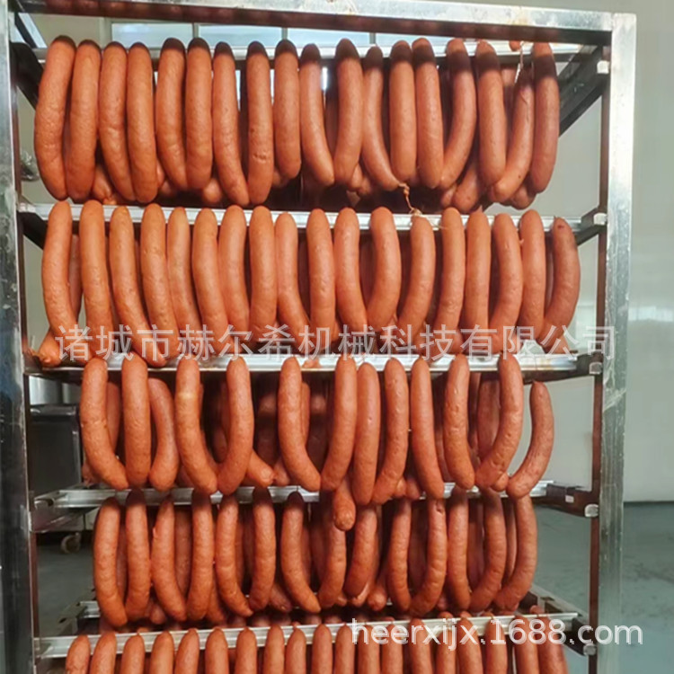 全自动豆干烟熏炉 不锈钢腊肉烟熏炉 烤香肠类上色烘烤熏烤设备