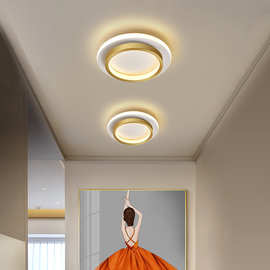 LED过道灯走廊灯现代简约小吸顶灯阳台入户玄关衣帽间灯人体感应