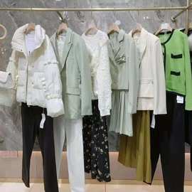 艾蜜唯娅品牌撤柜系列货24秋冬优雅时尚羽绒服外套连衣裙批发尾货