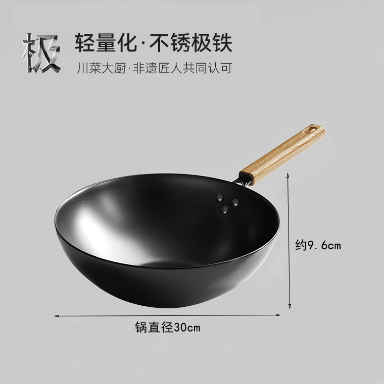 30 - Wok de fondo plano