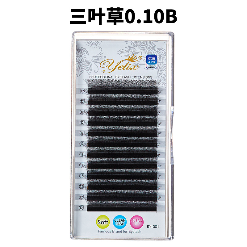 Fábrica de pestañas florecientes 3D cruzadas densas pestañas falsas de trébol injerto cerrado pestañas estética especial al por mayor