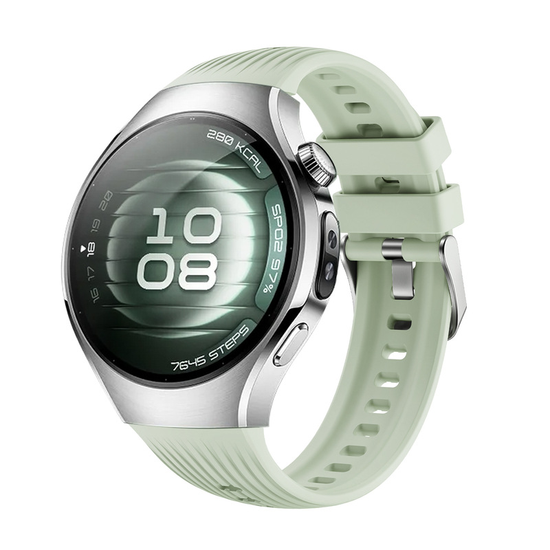 Huawei watch5 公式ストライプシリコンストラップ Huawei watch5pro シリコン時計ストラップ 46mm に適しています。|undefined