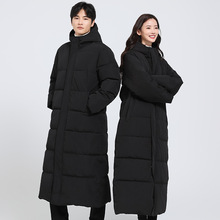 冬季新款棉衣男女情侣加厚保暖长款棉服潮流帅气连帽学生棉袄子潮