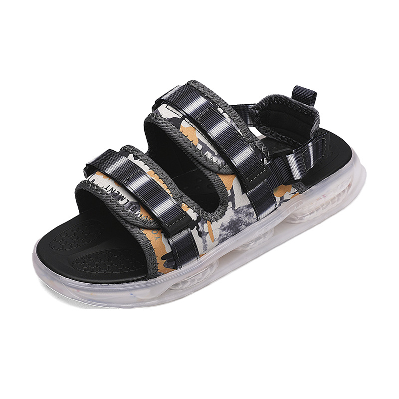 Sandallas de playa para hombres de verano nueva moda de moda personalizada para jóvenes coreanos zapatillas casuales de moda
