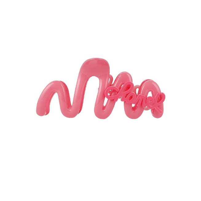 Clip de tiburón clip de pelo en forma de onda clip de plástico grande color de la jalea hacia atrás la cabeza clip de pelo tocado