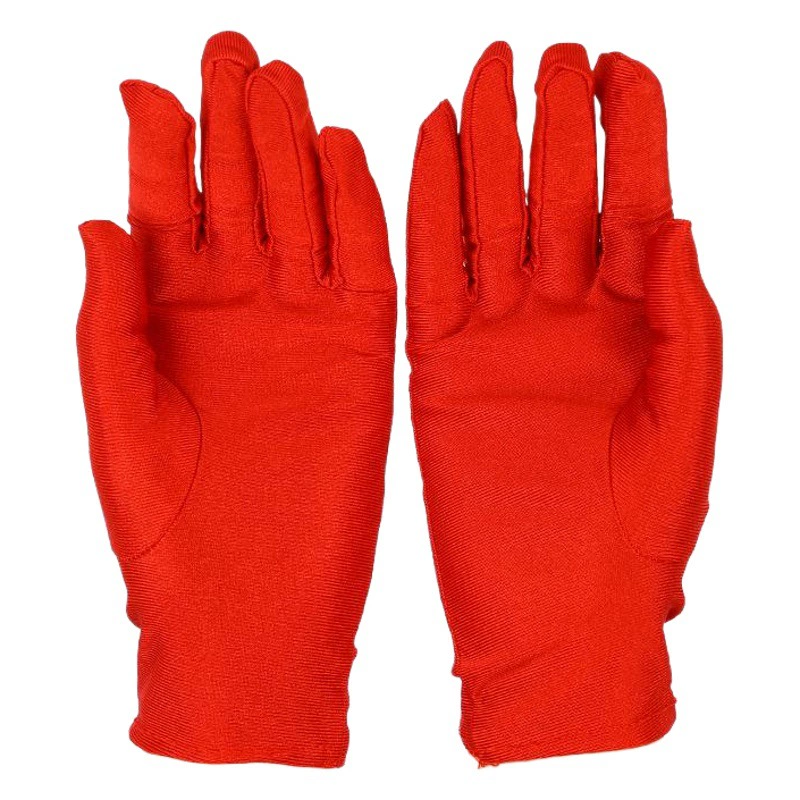 Оригинальные товары Перчатки из снежного спандекса Высокоэластичные шелковые солнцезащитные перчатки с белым крестом, женские Украшения, перчатки для танцев и этикета