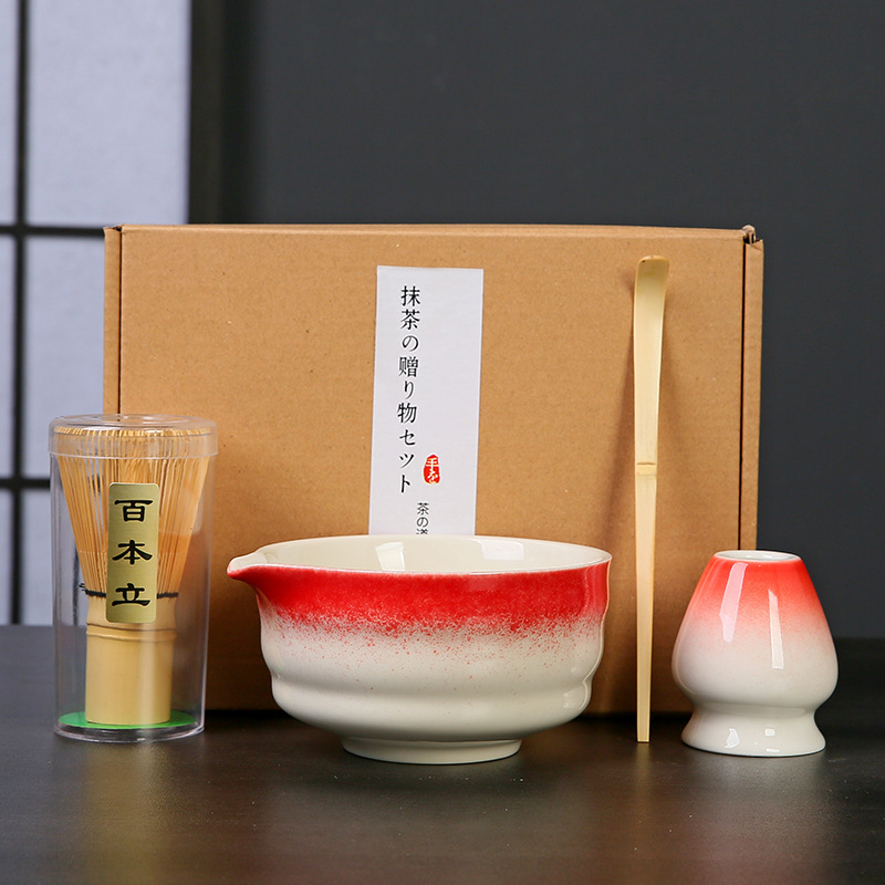 Transfronterizo exclusivo para el set de té Matcha japonés caja de regalo de té Matcha cepillo de té de 100 libros de té Matcha de la dinastía Song