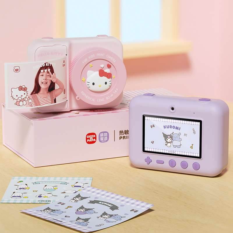 Sanrio Co-firm Photode Camera WIFI Impresión en color Impresión térmica instantánea