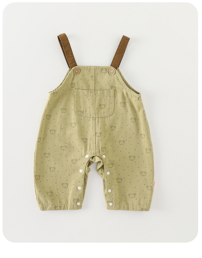 Ensemble de salopettes à manches longues pour garçons et filles_voghion.com