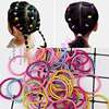 Nylon hair rope, children's small colored hair band, hair accessory, custom made, Korean style, no hair damage