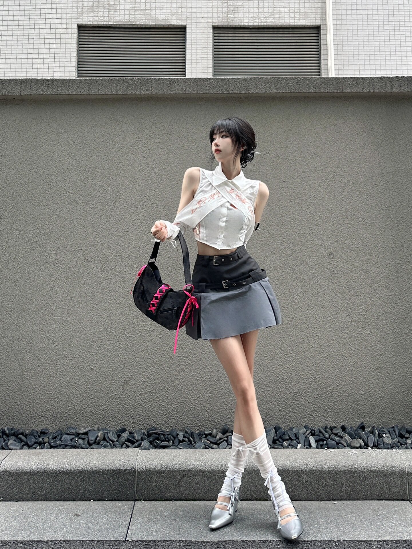 Scarpe singole da donna con tacco alto e punta a punta, di alta qualità, color argento_voghion.com