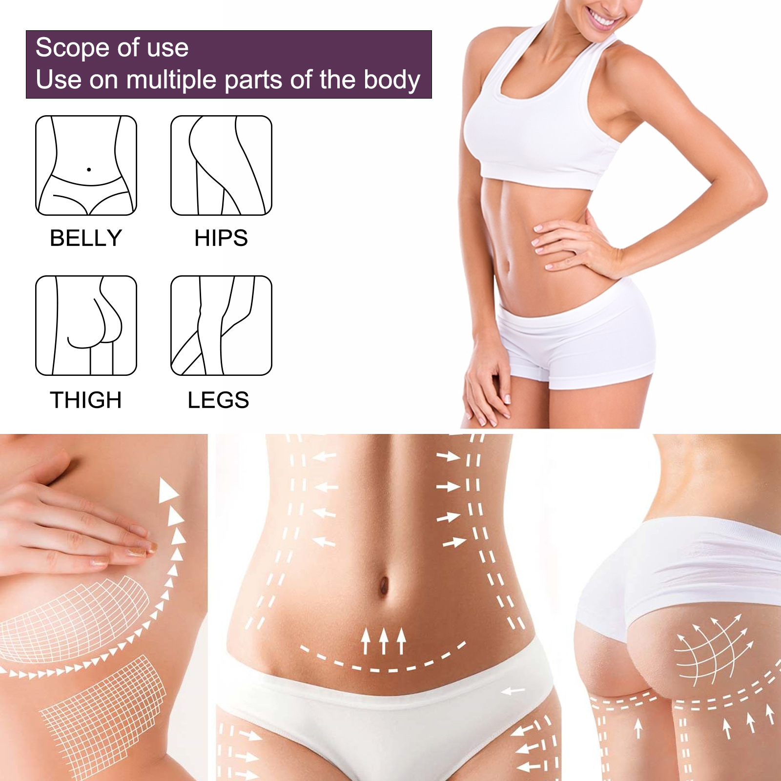 EELHOE lymphatic magnetic suction body large belly, tight and shaping waist fat, slimming patch for_voghion.com