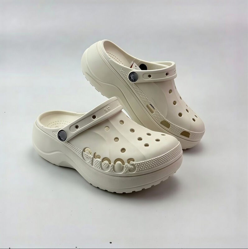 Crocs-Style Thick-Soled Baya Height-Increasing Clogs, Cloud-Like Breathable Women's Casual High-Heeled Outdoor Beach Sandals Wholesale