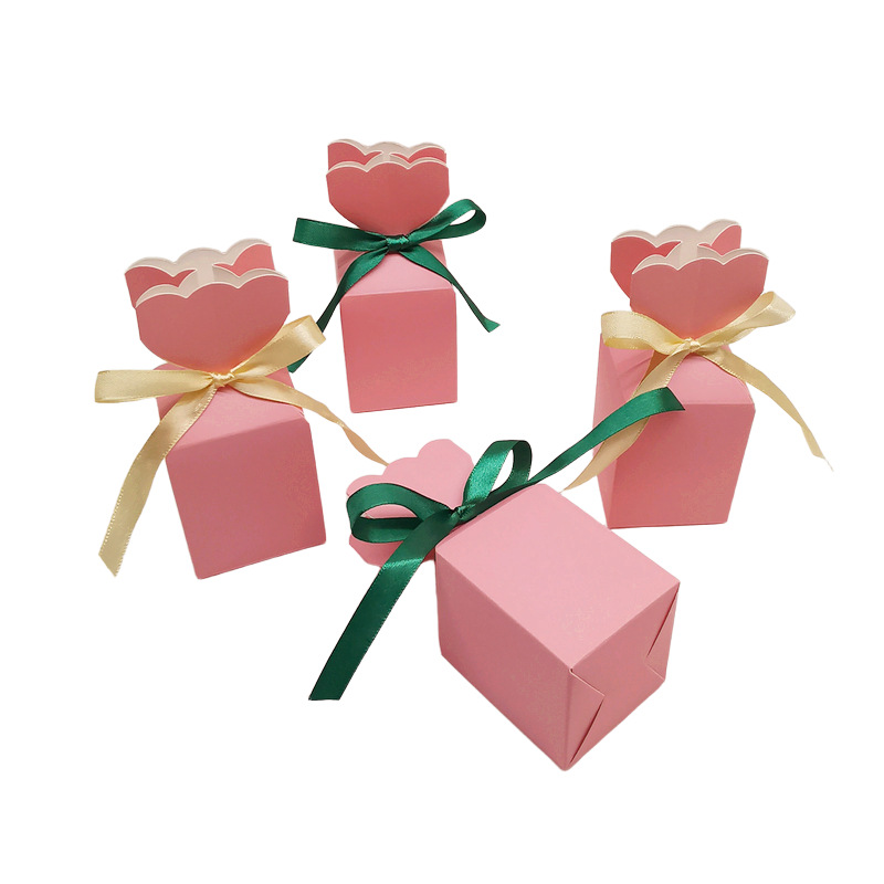粉红色花瓶盒欧式婚礼包装盒生日礼物盒情人节糖果简约纸盒喜糖盒
