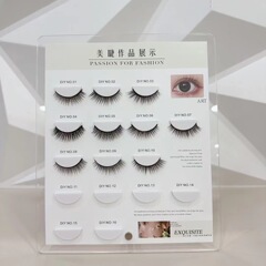 美睫亞克力展示板睫毛打板嫁接睫毛成品擺台作品樣板防塵展示相框