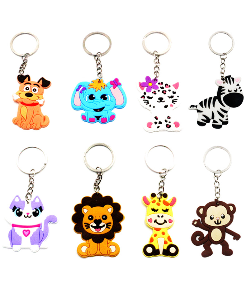 Cartoon Style Animal PVC Unisex Bag Pendant Keychain display picture 1