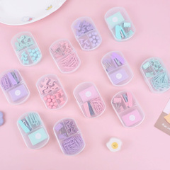 Macaron paper clip combination binder clip for receipt storage globe needle I-shaped nail stapler for office binding