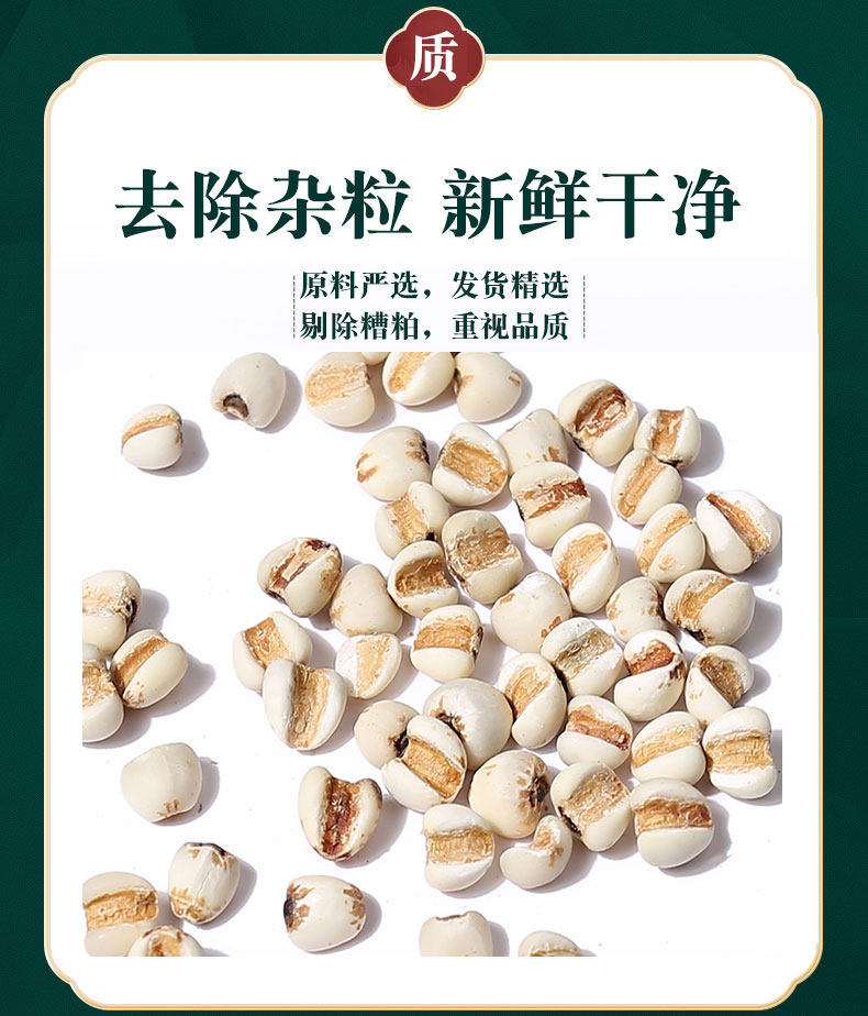 Coix Seed Yi Yi Ren 500g Dried Job's Tears for Tea Soup and Congee in use