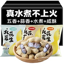 龙岩花生蒜香五香奶香多味白晒干水煮花生米带壳炒货小零食熟散装