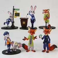 TOPTOY Zootopia Judy and Nick's Story Blind Box Модный орнамент для девочек Ручная фигурка в подарок