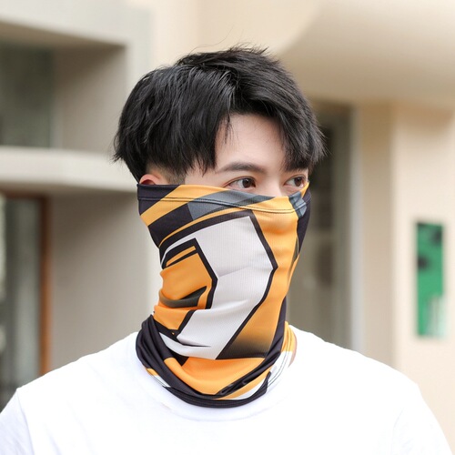 Mesh Sunscreen Ice Silk Scarf Neck Gaiter Fishing Magic Face Mask Neck Cover Unisex Cycling Face Cover UV Protection