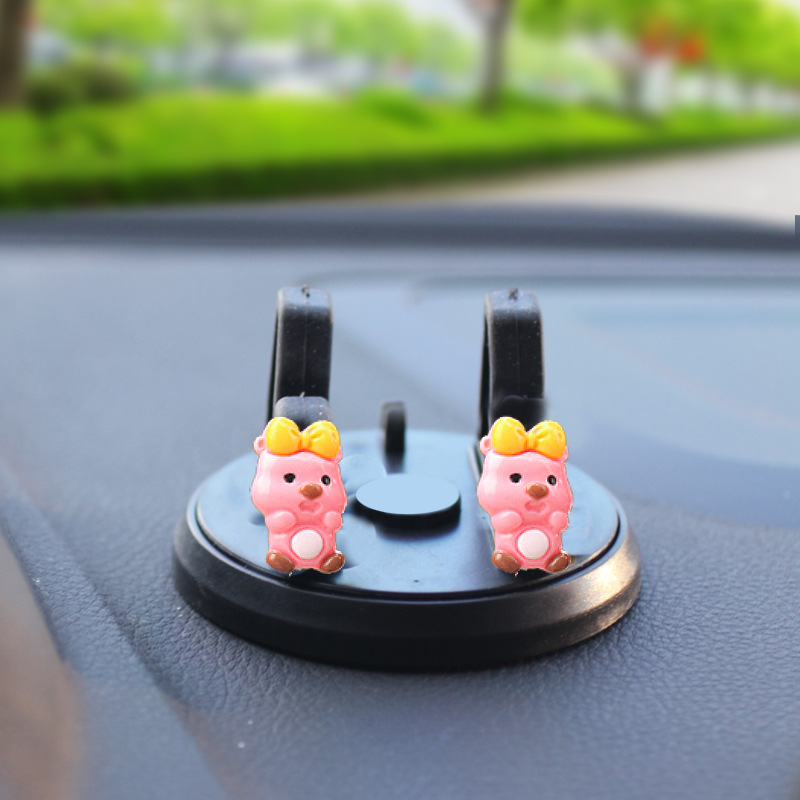 Nuevos adornos de coche de resina Beaver Hill Adornos de la pantalla de navegación de la consola central del coche de dibujos animados Adornos de la cabeza