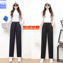 冬季新款中老年女裤牛仔宽松高腰时尚洋气气质通勤小脚裤百搭长裤