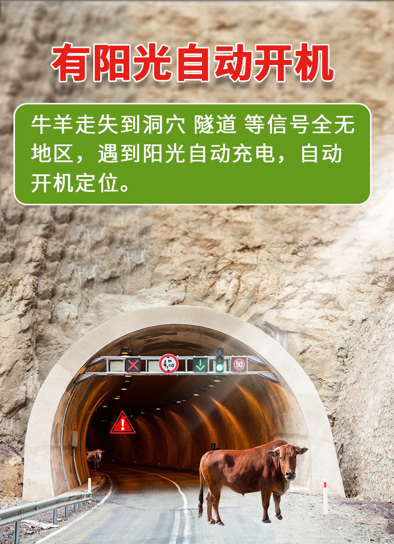 5g Cattle and Sheep Tracker Gps Solar-Powered Locator for Remote Tracking in Mountainous Areas, Popular for Cross-Border Use