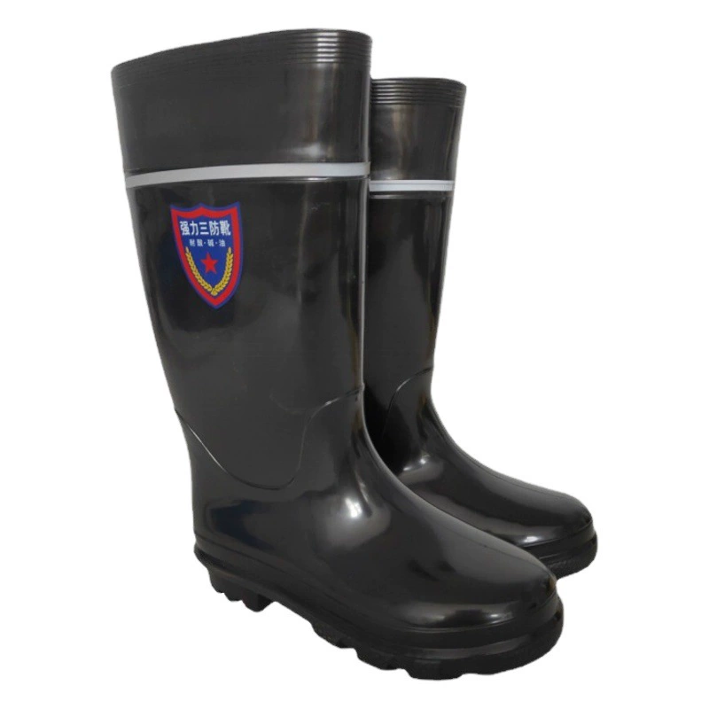Дождевые сапоги для охраны труда для мужчин и женщин, резиновые дождевые сапоги средней высоты для строительной площадки, резиновая обувь, нескользящие толстые дождевые сапоги с высокой трубкой, водные сапоги, дождевые сапоги