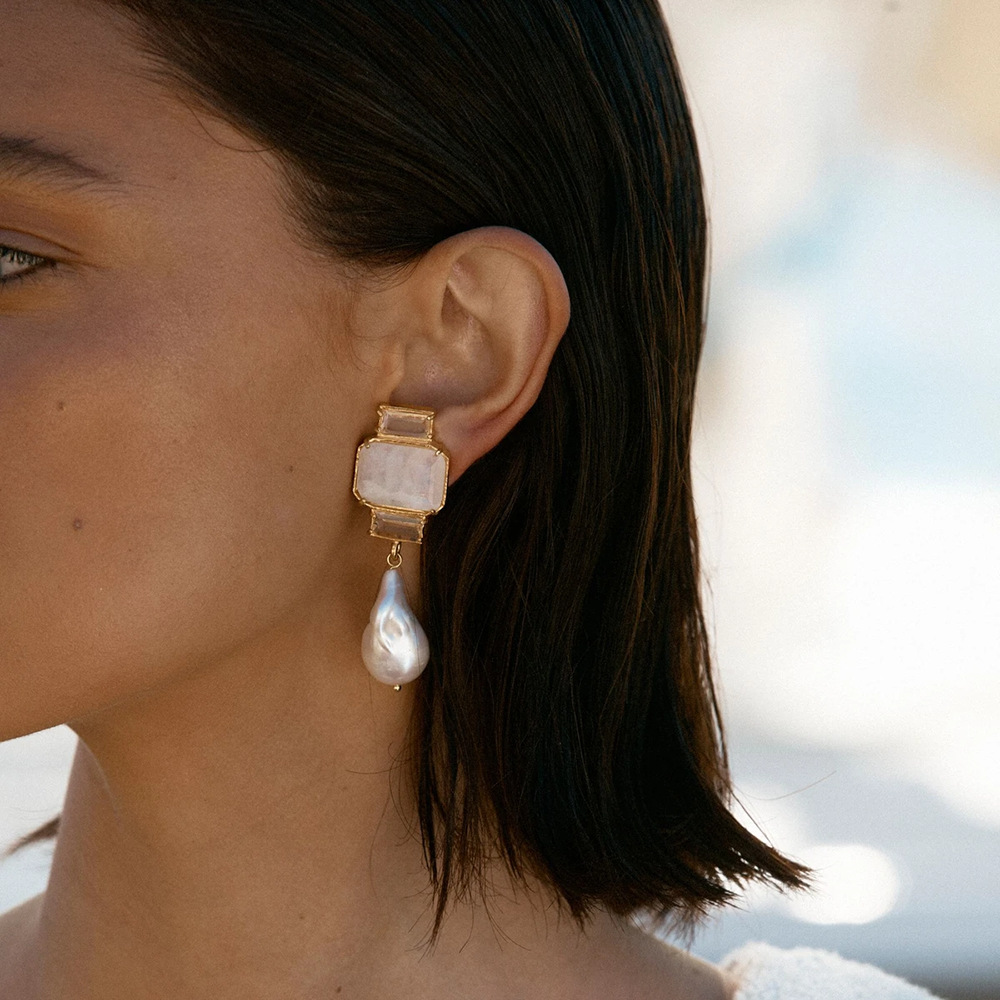 Geometric Retro Alloy No Inlaid Patchwork Earrings display picture 7