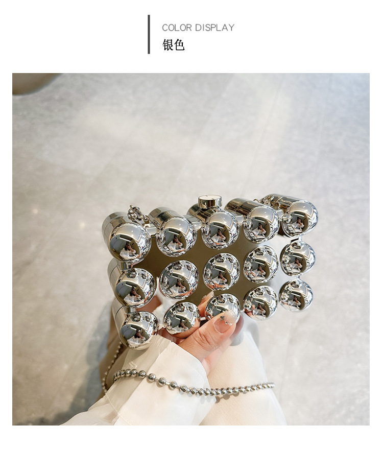 Acrylic bag 2025 New style, European and American cross-border single-shoulder fashionable design women's chain box bag undefined