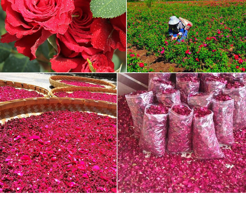 Dried Rose Petals Mei Gui Hua 500g Natural Bath Flower Foot Soak Spa Herbal Soak overview