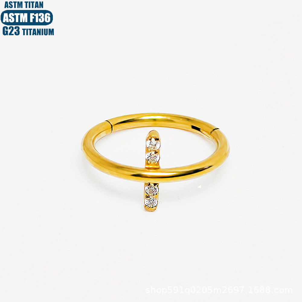 Silver pointed spike labret stud material detail