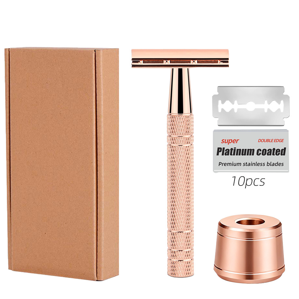 アマゾントップの髭剃り手動髭剃りレトロ髭剃りプラチナ両面刃髭剃り