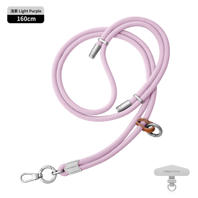 携帯電話ストラップ卸売 6MM 頑丈な手首編み紐 携帯電話ケース吊り下げ紐 汎用紛失防止携帯電話ストラップ シルバー|undefined