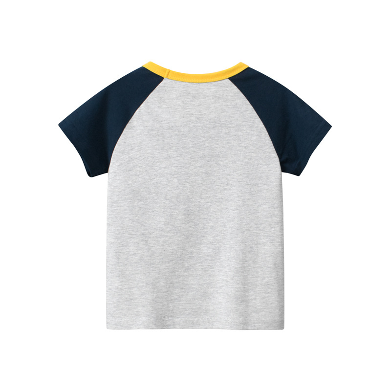 27 niños ropa para niños novedad de verano 2025 k-estilo niños Camiseta de manga corta ropa de bebé camisa de fondo dropshipping