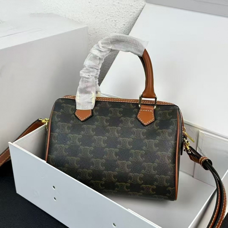 2025 New Arc De Triomphe Boston Presbyopia Pillow Bag Easiest for Match Commuting Portable Genuine Leather Shoulder Crossbody Bag for Women