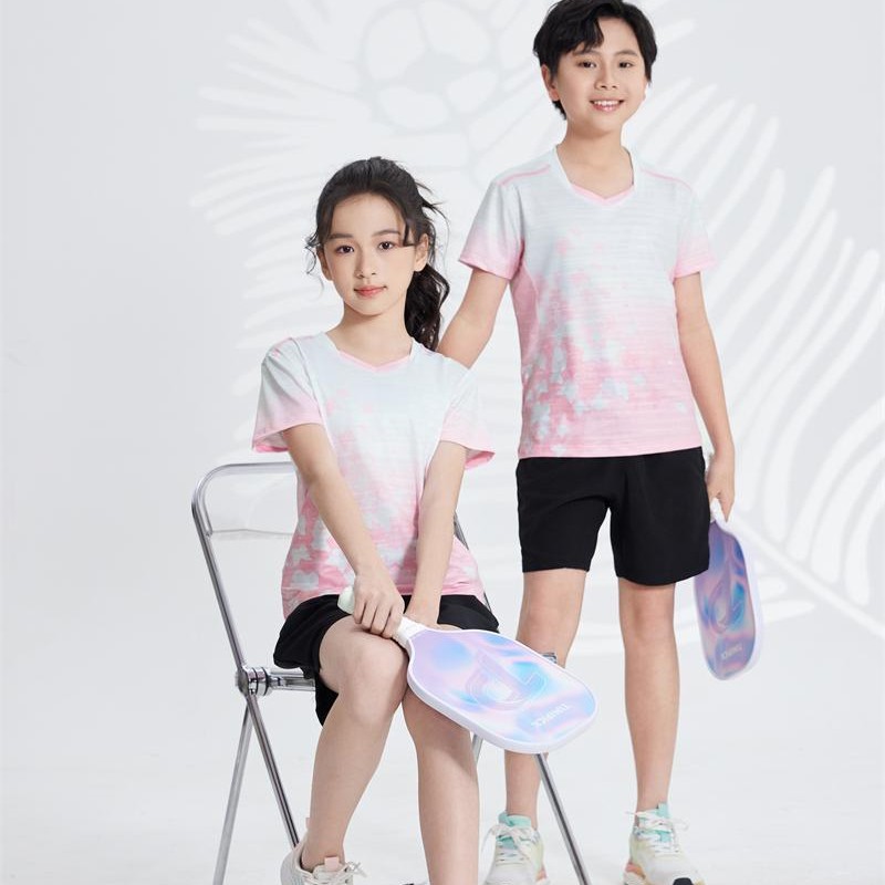 Nuevos niños adultos ropa de bádminton ropa de tenis de mesa ropa deportiva ropa de chicas secado rápido