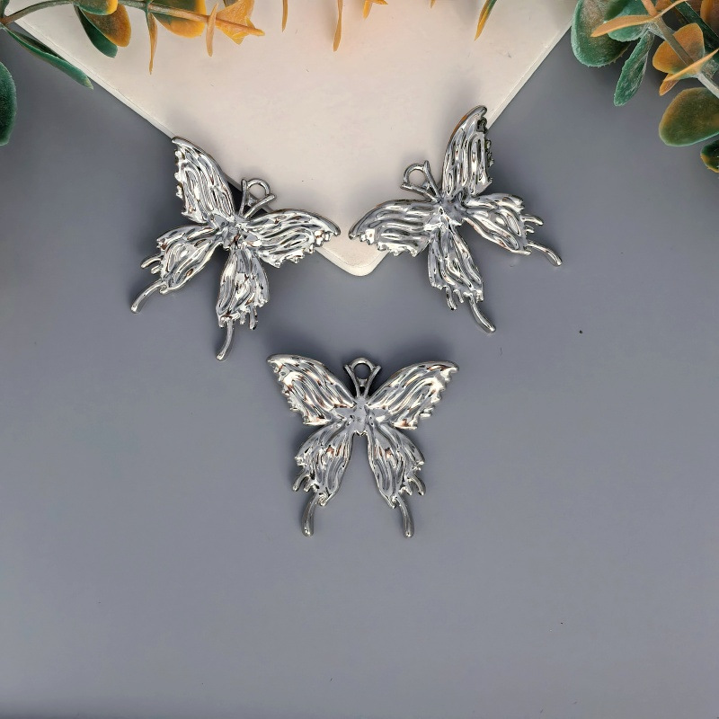 Alloy Large Butterfly-Shaped Pendant DIY Handmade Phone Chain Bag Hanging Keychain Earrings Necklace Jewelry Accessories