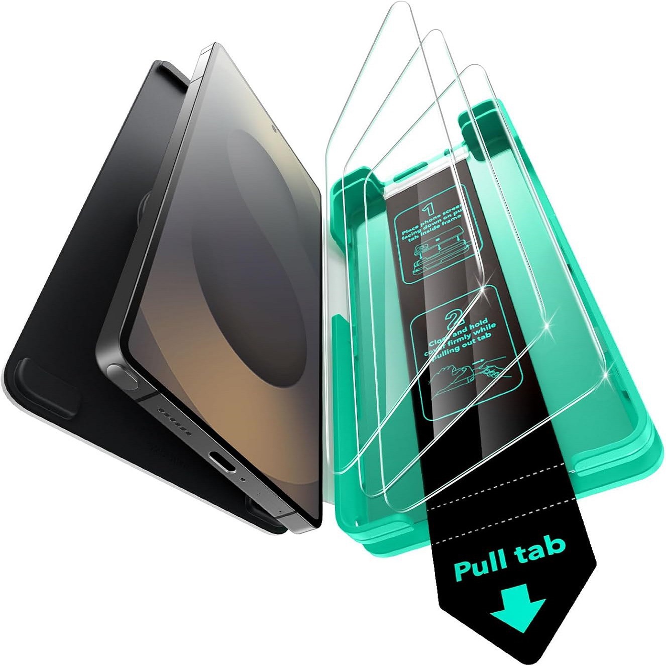 ESR is suitable for Samsung S25 Ultra screen protector HD tempered glass film with dust removal second sticker box