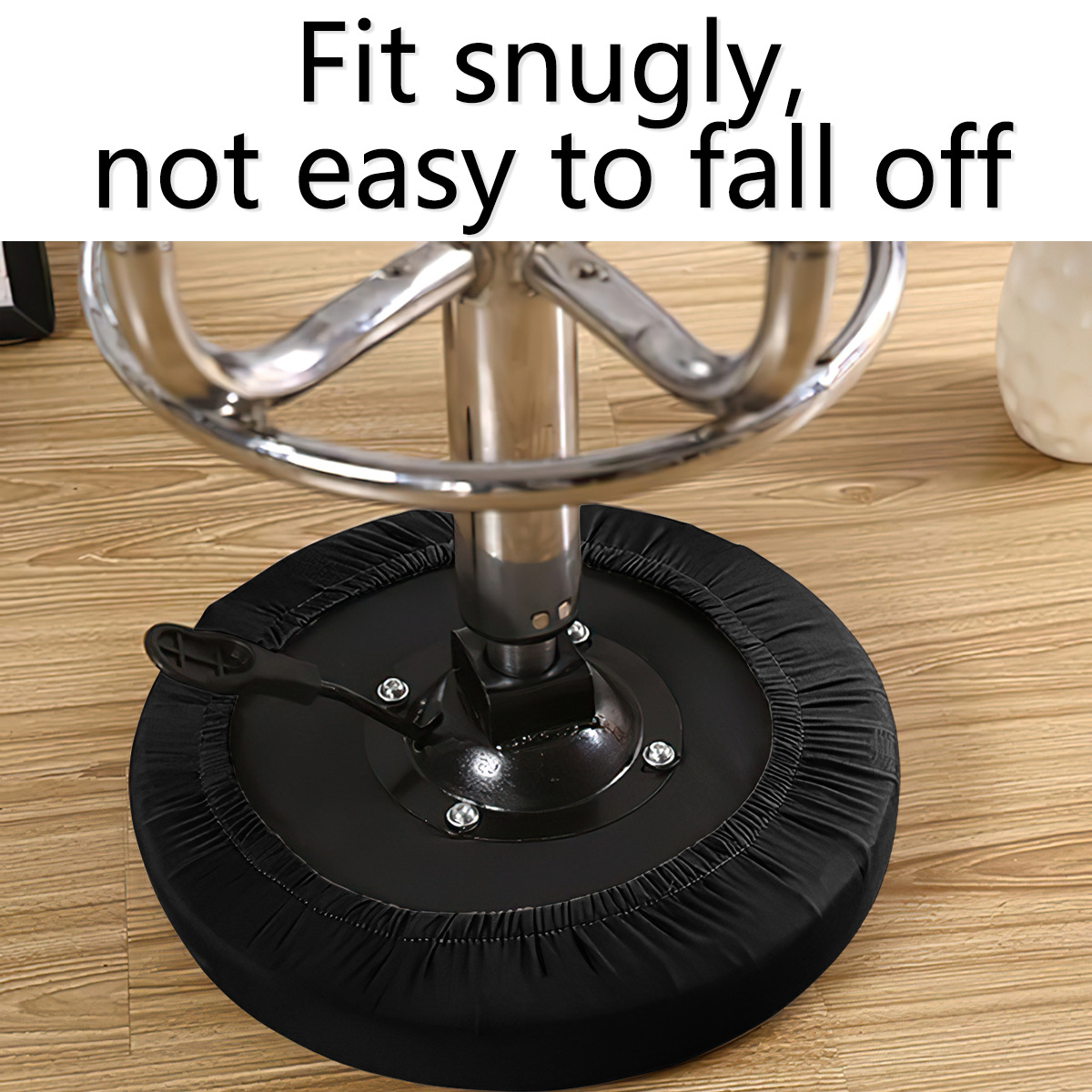 Transfronterizos color sólido resistente al agua seda de leche cubierta de taburete redondo cubierta de silla elevadora cubierta de bar SHEIN cubierta de silla en stock