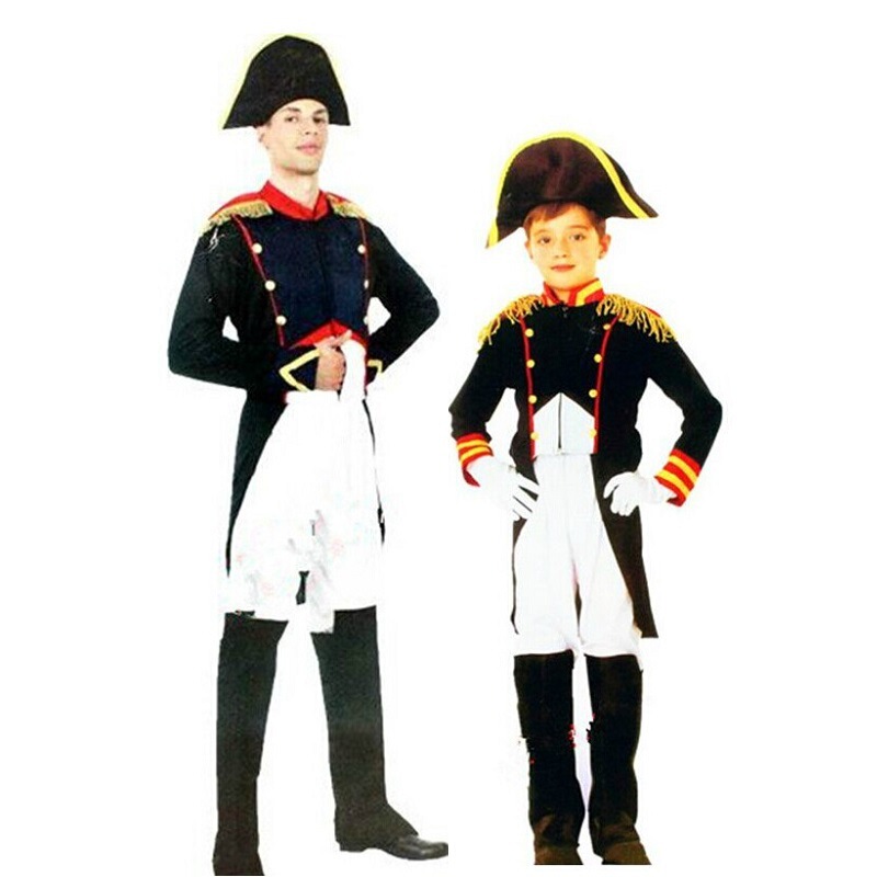 Halloween Fancy Dress Costume Adult Child Court Tuxedo Napoleon Suit